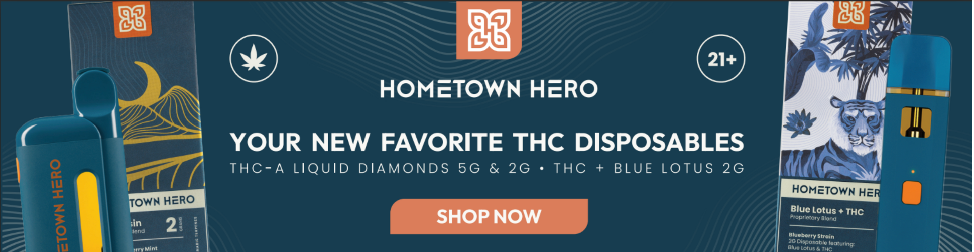Shop Hometown Hero THCA Vapes Now