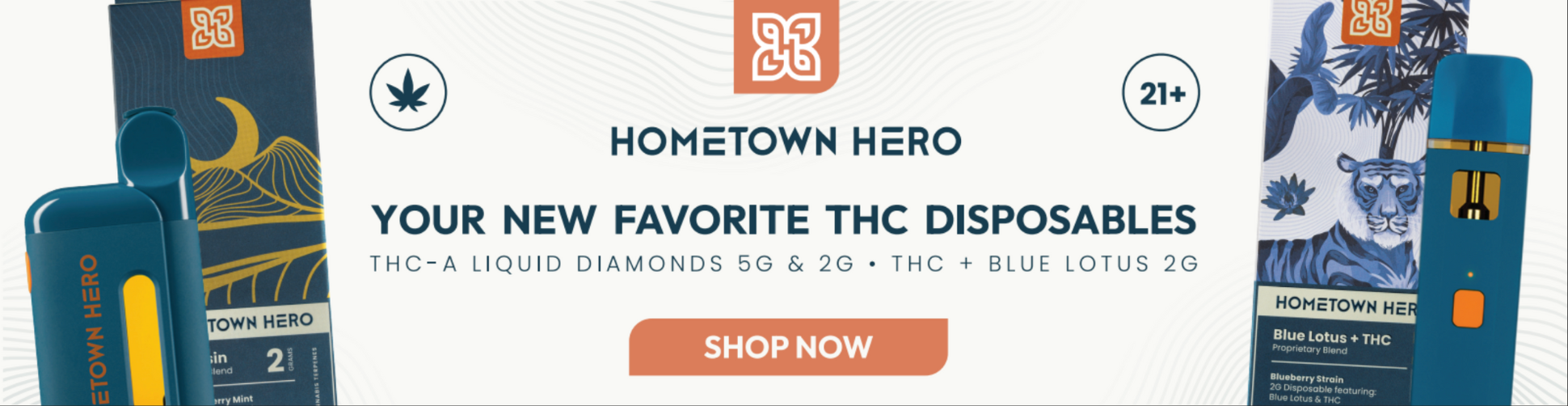 Shop Hometown Hero THCA Live Resin Vapes Now